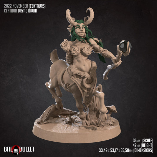 Centaur Dryad Druid (Large) - Tabletop Figure for Dungeons & Dragons, DnD, Pathfinder RPGs, TTRPG