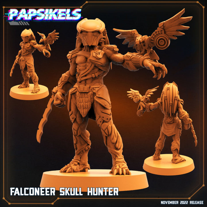 Falconeer Skull Hunter (Medium)  - Tabletop Figure for Dungeons & Dragons, DnD, Pathfinder RPGs, TTRPG