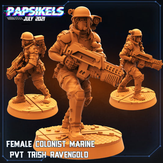 Female Colonist Marine Pvt Trish Ravengold