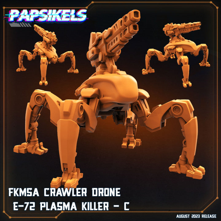 Fkmsa Crawler Drone E 72 Plasma Killer C (Medium)  - Tabletop Figure for Dungeons & Dragons, DnD, Pathfinder RPGs, TTRPG