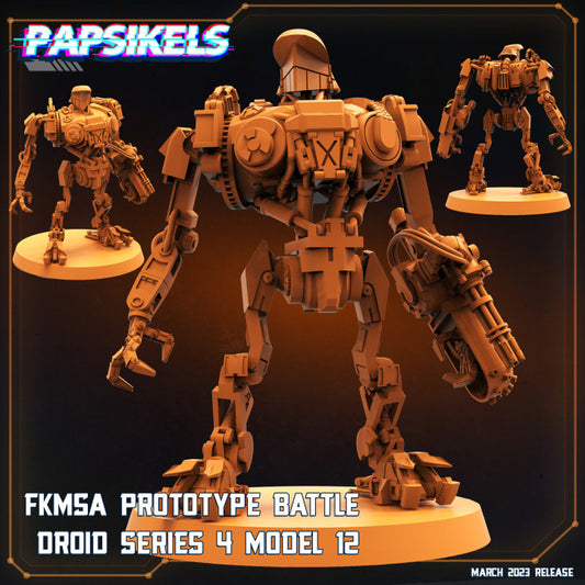 Fkmsa Prototype Battle Droid Series 4 Model 12
