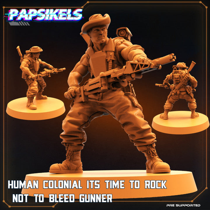 Human Colonial Its Time To Rock Not To Bleed Gunner