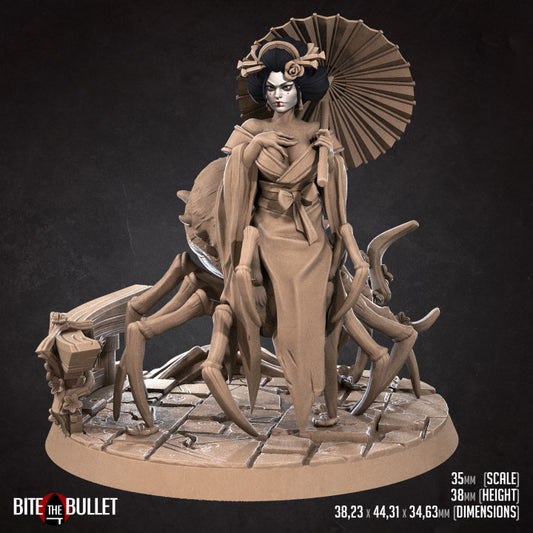 Higanbana, The Venomous Geisha (Large) - Tabletop Figure for Dungeons & Dragons, DnD, Pathfinder RPGs, TTRPG