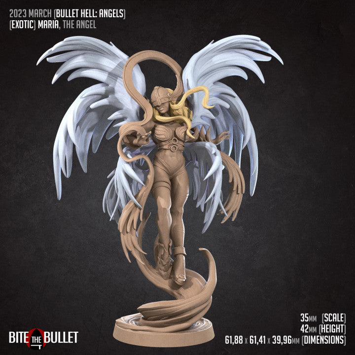 Maria, The Angel (Medium) - Tabletop Figure for Dungeons & Dragons, DnD, Pathfinder RPGs, TTRPG