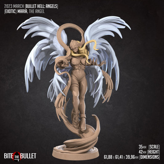 Maria, The Angel (Medium) - Tabletop Figure for Dungeons & Dragons, DnD, Pathfinder RPGs, TTRPG