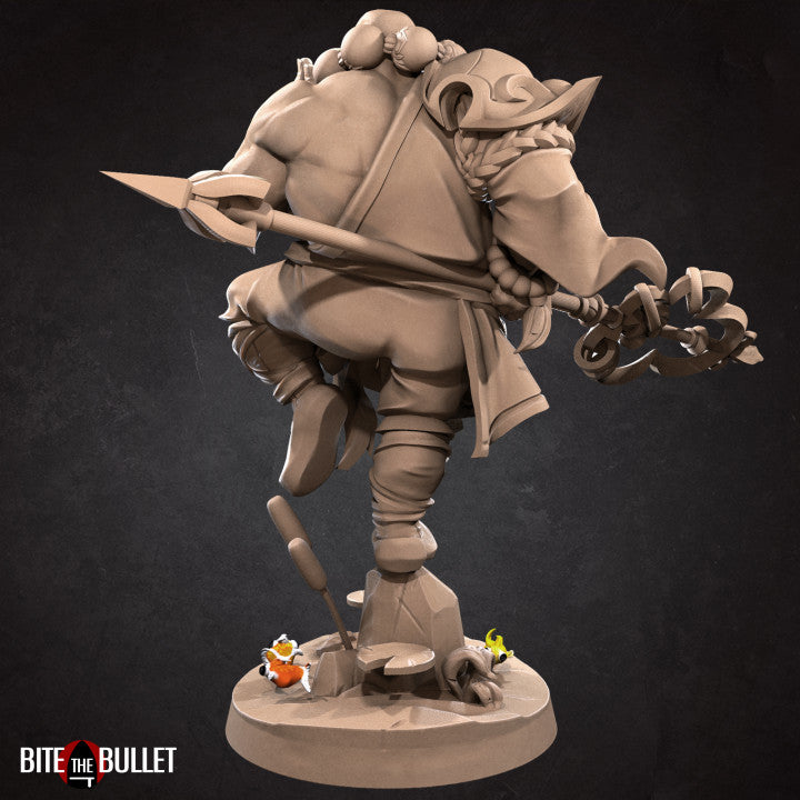 Bob Salot, The Chunky Monk (Medium) - Tabletop Figure for Dungeons & Dragons, DnD, Pathfinder RPGs, TTRPG