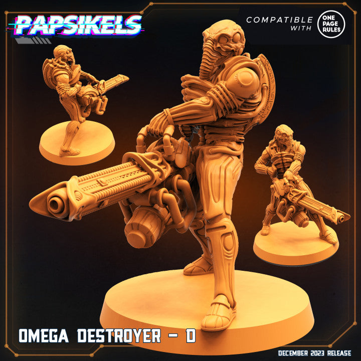 Omega Destroyers - D (Medium)  - Tabletop Figure for Dungeons & Dragons, DnD, Pathfinder RPGs, TTRPG