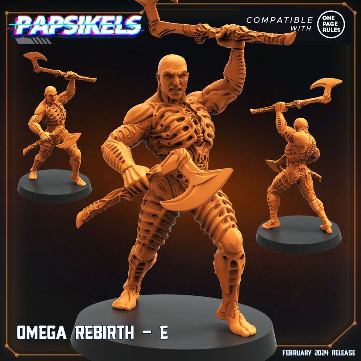 Omega Rebirth - E (Medium)  - Tabletop Figure for Dungeons & Dragons, DnD, Pathfinder RPGs, TTRPG