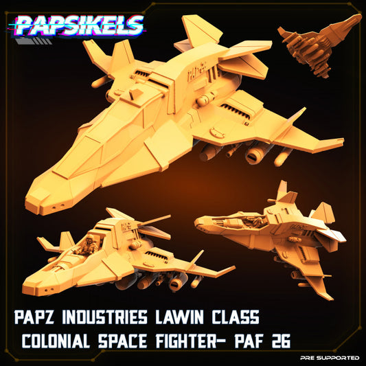 Papz Industries Lawin Class Colonial Space Fighter Paf 26