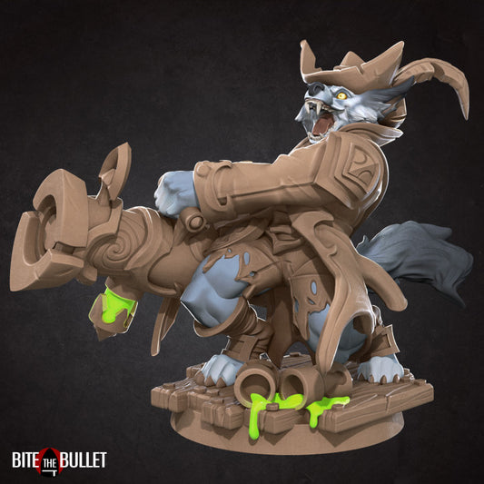 Worgen Ranger (Medium) - Tabletop Figure for Dungeons & Dragons, DnD, Pathfinder RPGs, TTRPG