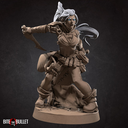 Genasi Ranger (Air) (Medium) - Tabletop Figure for Dungeons & Dragons, DnD, Pathfinder RPGs, TTRPG