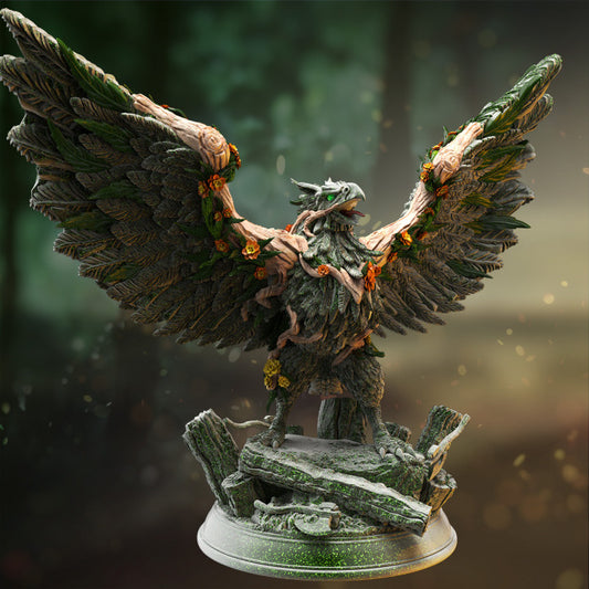Soaring Forest Guardian - Rolyn (Huge) - Tabletop Figure for Dungeons & Dragons, DnD, Pathfinder RPGs, TTRPG