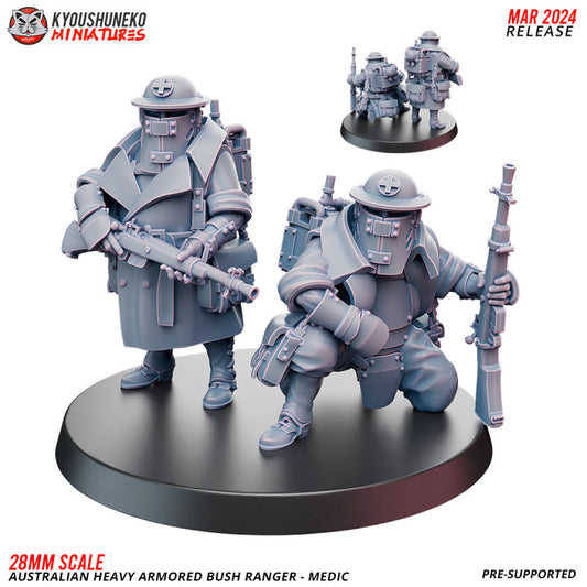 Australian Heavy Armored Bush Ranger Medic Team