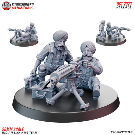 HMG Team - Indian Sikh Infantry (2 Models)