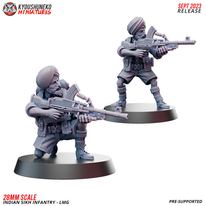 LMG - Indian SIkh Infantry (2 Models)