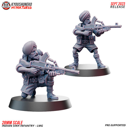 LMG - Indian SIkh Infantry (2 Models)