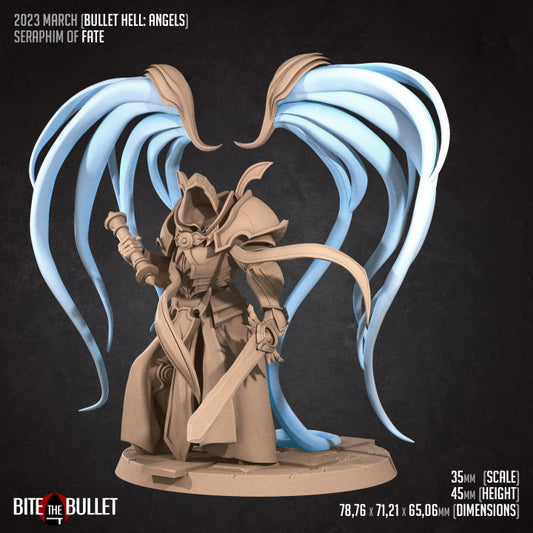 Seraphim Of Fate (Large) - Tabletop Figure for Dungeons & Dragons, DnD, Pathfinder RPGs, TTRPG