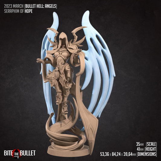 Seraphim Of Hope (Large) - Tabletop Figure for Dungeons & Dragons, DnD, Pathfinder RPGs, TTRPG