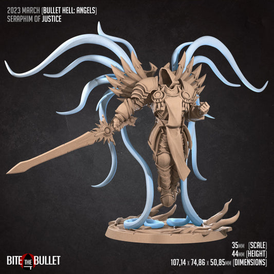 Seraphim Of Justice (Large) - Tabletop Figure for Dungeons & Dragons, DnD, Pathfinder RPGs, TTRPG