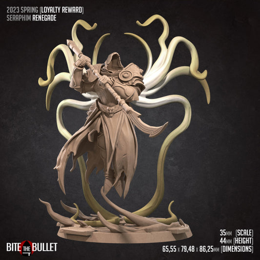 Seraphim Renegade (Large) - Tabletop Figure for Dungeons & Dragons, DnD, Pathfinder RPGs, TTRPG