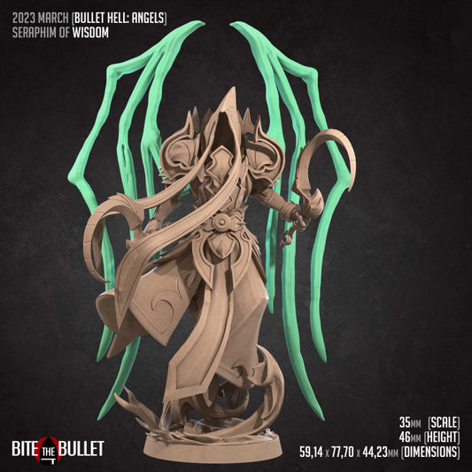 Seraphim Of Wisdom (Large) - Tabletop Figure for Dungeons & Dragons, DnD, Pathfinder RPGs, TTRPG