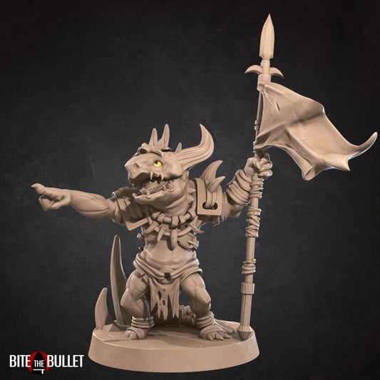 Kobold Squad Leader (Medium) - Tabletop Figure for Dungeons & Dragons, DnD, Pathfinder RPGs, TTRPG