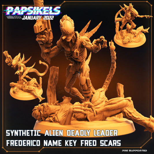 Synthetic Alien Deadly Leader Frederico Name Key Fred Scars