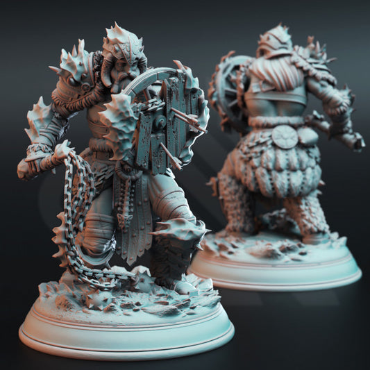 Snow Giant Ugadrin - Chain Whip (Huge) - Tabletop Figure for Dungeons & Dragons, DnD, Pathfinder RPGs, TTRPG
