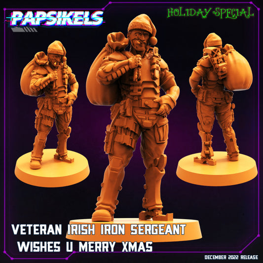 Veteran Irish Iron Sergeant Wishes U Merry Xmas