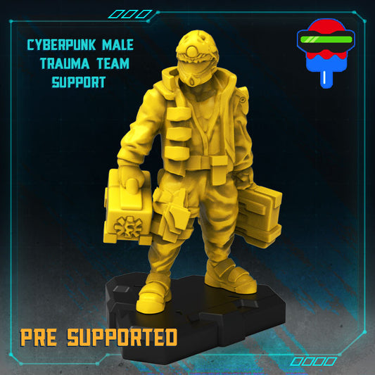 Cyberpunk Male Trauma Team Support