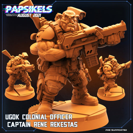 Ugok Colonial Officer Captain Rene Rekestas