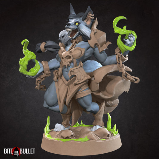 Worgen Warlock (Medium) - Tabletop Figure for Dungeons & Dragons, DnD, Pathfinder RPGs, TTRPG