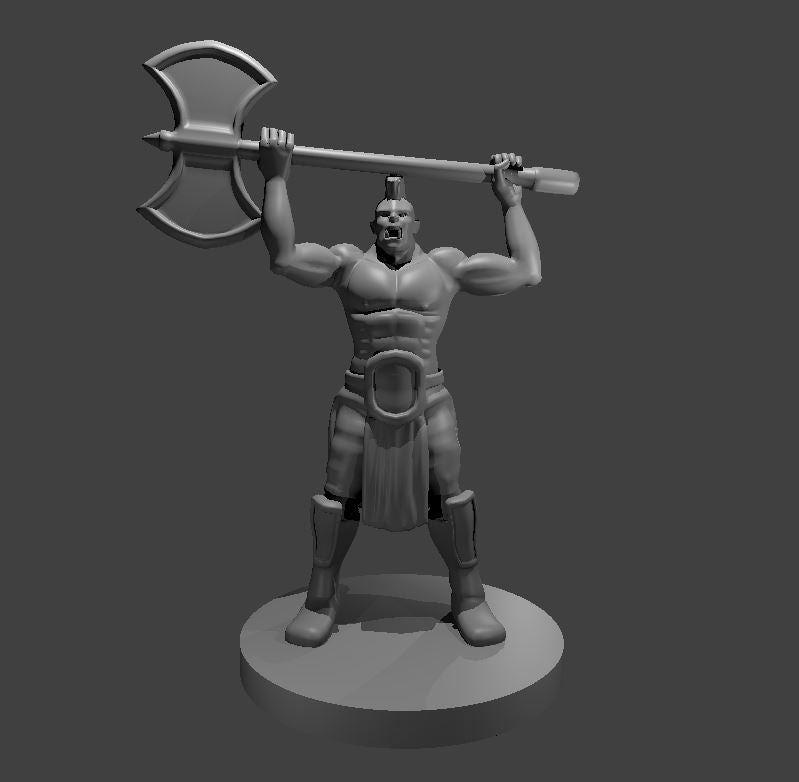 Half Orc Barbarian