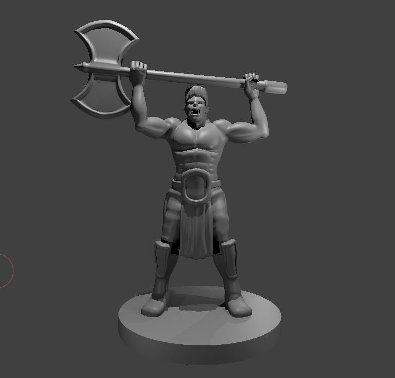 Half Orc Barbarian