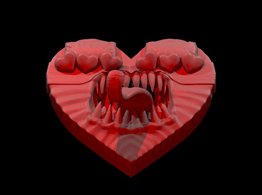 Spinning Heart Shaped Bed Mimic