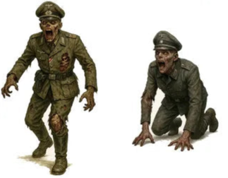 German Zombie Infantry Realistic