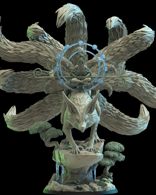 Hanako, Kitsune Druid On Kyubi