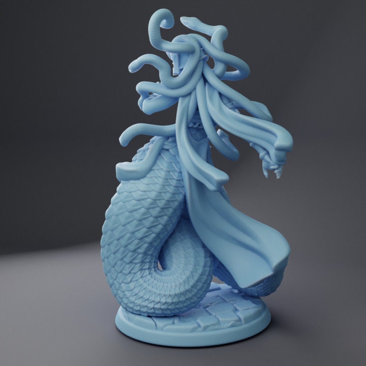 Boss Medusa (Medium) - Tabletop Figure for Dungeons & Dragons, DnD, Pathfinder RPGs, TTRPG