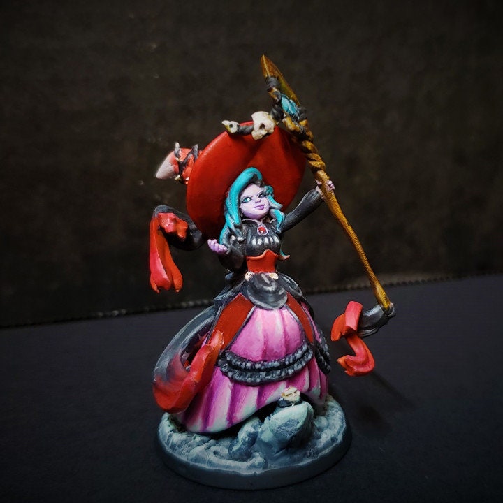 Cathrine The Cutesy Necromancer (Medium) - Tabletop Figure for Dungeons & Dragons, DnD, Pathfinder RPGs, TTRPG