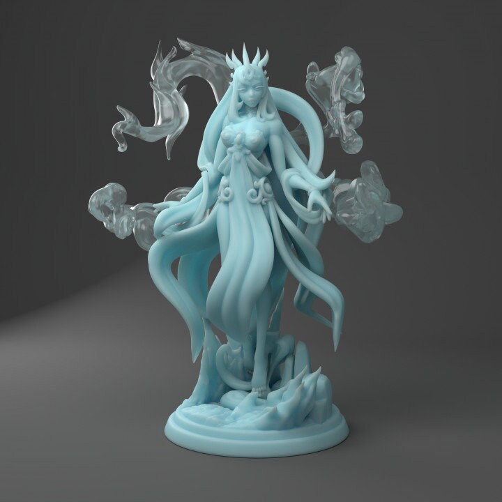 Elmyth The Genasi Queen (Medium) - Tabletop Figure for Dungeons & Dragons, DnD, Pathfinder RPGs, TTRPG