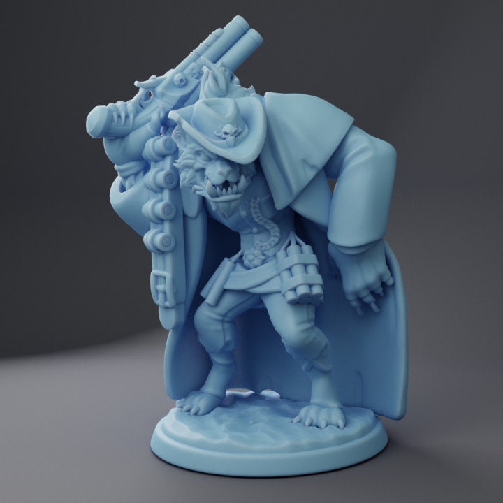 Escarne, The Gnoll Bandit (Medium) - Tabletop Figure for Dungeons & Dragons, DnD, Pathfinder RPGs, TTRPG