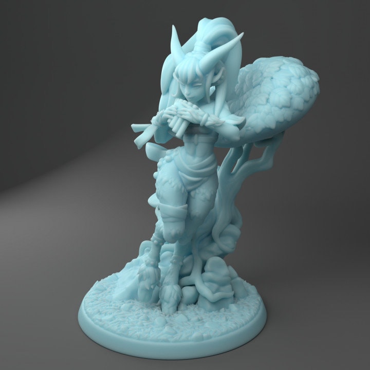 Fauna, Satyr Bard (Medium) - Tabletop Figure for Dungeons & Dragons, DnD, Pathfinder RPGs, TTRPG