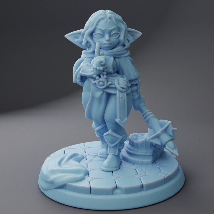 Holly, The Goblin Cleric (Medium) - Tabletop Figure for Dungeons & Dragons, DnD, Pathfinder RPGs, TTRPG