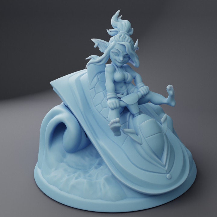 Jane And Barb Jetski (Large) - Tabletop Figure for Dungeons & Dragons, DnD, Pathfinder RPGs, TTRPG