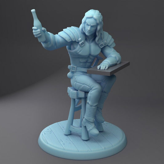 Jerry Witchman The Bar Regular (Medium) - Tabletop Figure for Dungeons & Dragons, DnD, Pathfinder RPGs, TTRPG