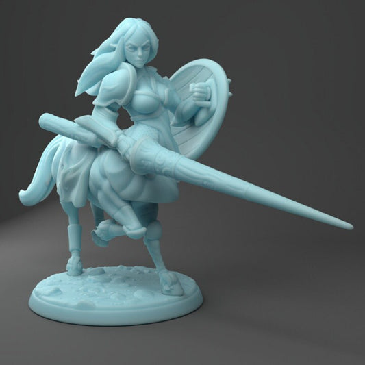 Lundari, Centaur Lancer (Large) - Tabletop Figure for Dungeons & Dragons, DnD, Pathfinder RPGs, TTRPG