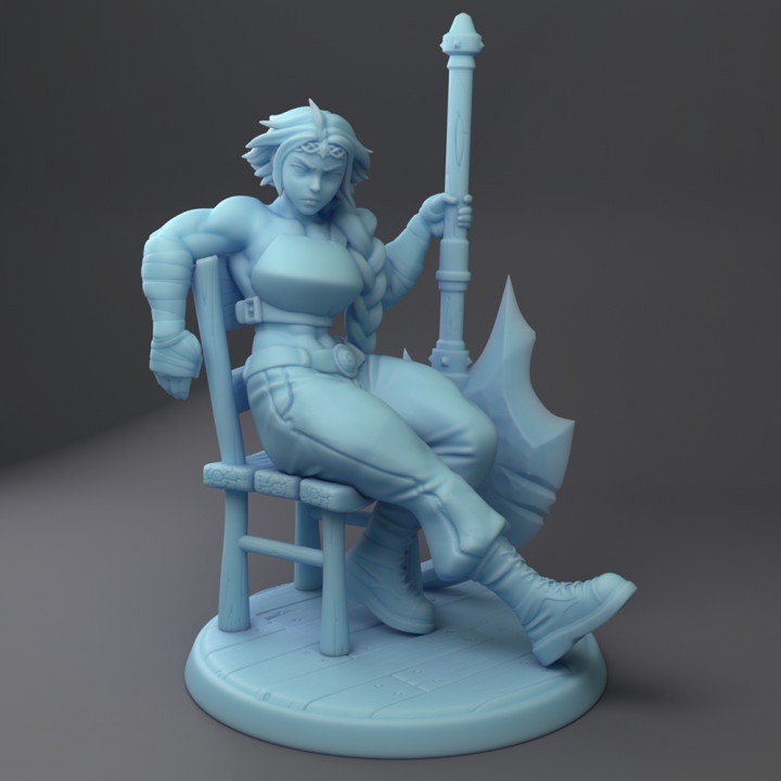 Millie The Merc (Medium) - Tabletop Figure for Dungeons & Dragons, DnD, Pathfinder RPGs, TTRPG