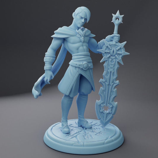 Norben, The Darkblade (Medium) - Tabletop Figure for Dungeons & Dragons, DnD, Pathfinder RPGs, TTRPG