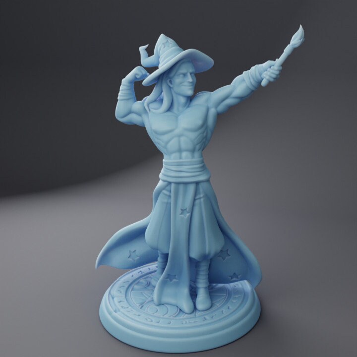 Brentallius The Muscle Wizard (Medium) - Tabletop Figure for Dungeons & Dragons, DnD, Pathfinder RPGs, TTRPG