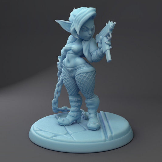 Riff, Goblin Biker (Medium) - Tabletop Figure for Dungeons & Dragons, DnD, Pathfinder RPGs, TTRPG